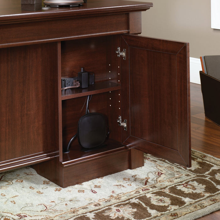 Palladia 65.12\" Executive Desk with 7-Drawers – Select Cherry