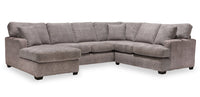 Luxe 3-Piece Left-Facing Sectional - Zaftig Dove 