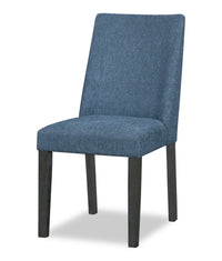 Emery Dining Chair with Polyester Fabric - Blue 