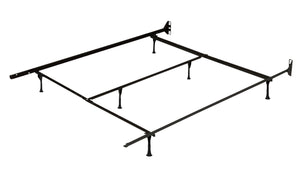 Twin/Full/Queen Versatile Metal Bed Frame with Glides