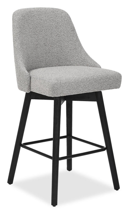 Nash Counter-Height Swivel Bar Stool - Charcoal