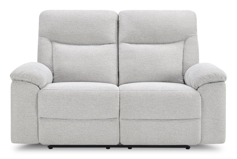 Spencer 65.6\" Chenille Fabric Manual Reclining Loveseat - Grey