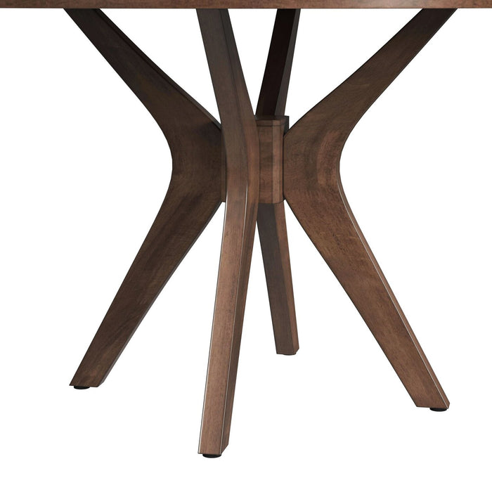 Rain Dining Table, 45\"W Round - Brown