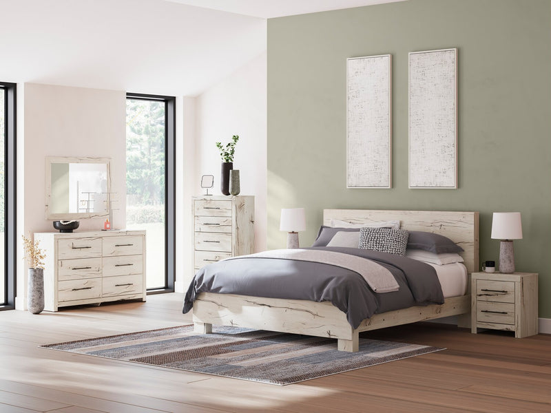 Derekson Panel Headboard, Rustic White - King Size