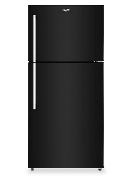 Maytag 30\" 19 Cu. Ft. Top-Freezer Refrigerator with Garage Mode – Black - MRTX5119SB