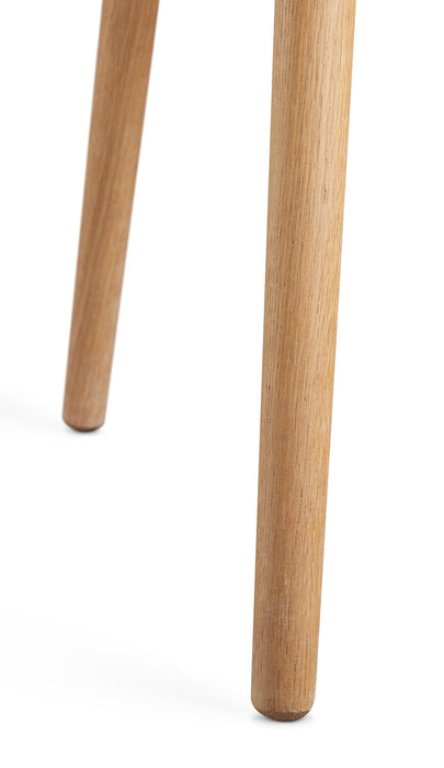 Viola 29.5\" Modern Round Top Coffee Table – Natural Oak