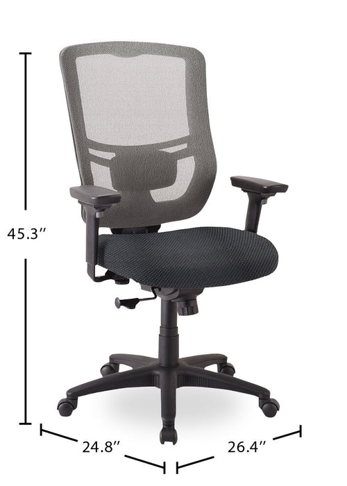 Tempur-Pedic Dante 26.4\" Office Chair - Grey with Mesh Back