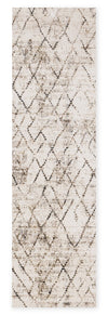 Fresh Washable Cream Geometric Rug - 2'0\" x 6'7\" 