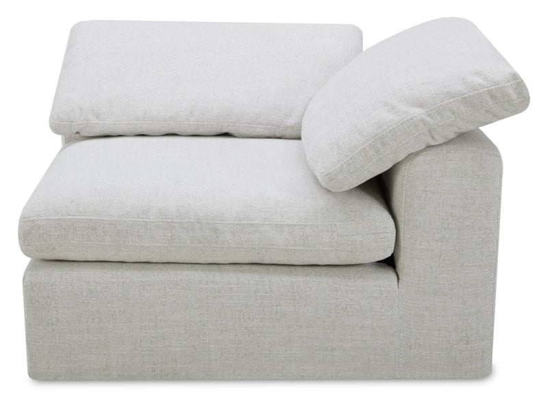 Sky Modular 45.75\" Fabric Corner Chair with Removable Feather Down Cushions - Nathan Wheat
