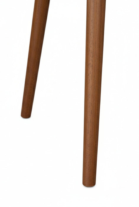 Viola 20\" Modern Round End Table – Brown Walnut 