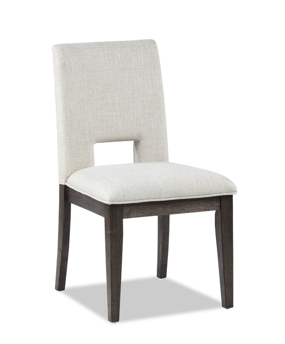 Zelda 5pc Dining Set with Table & 4 Chairs, 78-96\"W - White & Espresso Brown