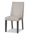 Emery Dining Chair with Polyester Fabric - Grey