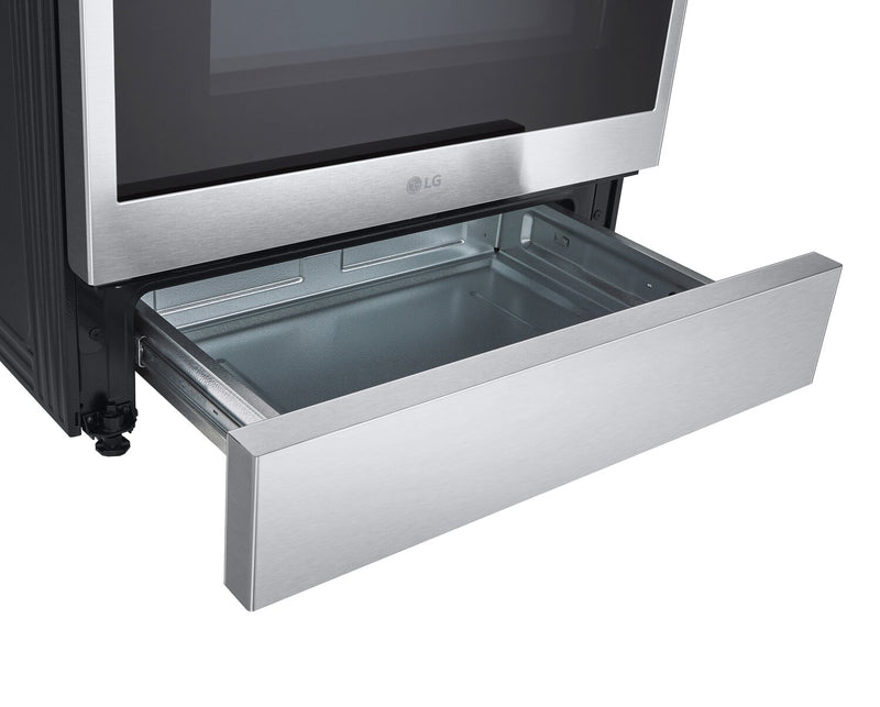 LG 6.3 Cu. Ft. Smart Electric Range with Air Fry – Fingerprint Resistant Stainless Steel - LSEL6335XE 