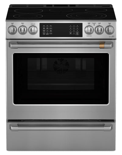 Café 30" 5.7 Cu. Ft. Electric Range with Dynamic Bake - Stainless Steel - CRS70XAWCS1  | Cuisinière électrique Café de 5,7 pi3 et de 30 po avec cuisson dynamique - acier inoxydable - CRS70XAWCS1  | CRS70XA1