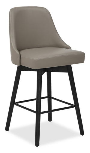 Nash Counter-Height Swivel Bar Stool - Taupe