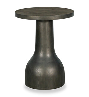 Eldon 20” Modern Round Solid Wood End Table - Coffee Bean