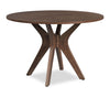 ["Rain Dining Table, 45\"W Round - Brown"]