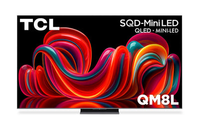 TCL 75" QM8L SQD Mini-LED 4K UHD HDR Smart TV with Google TV (75QM8L) - 2026 Model | Téléviseur intelligent SQD Mini DEL TCL QM8L 4K UHD HDR de 75 po avec Google TV (75QM8L) - modèle 2026