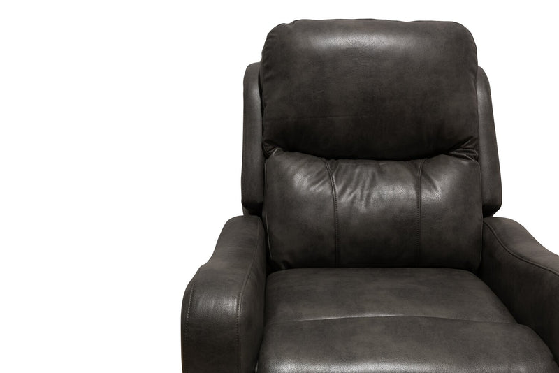 Elli 32\" Faux Leather Swivel Glider Power Reclining Chair – Grey 