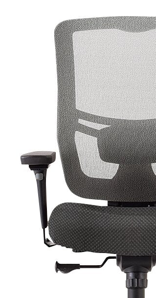 Tempur-Pedic Dante 26.4\" Office Chair - Grey with Mesh Back