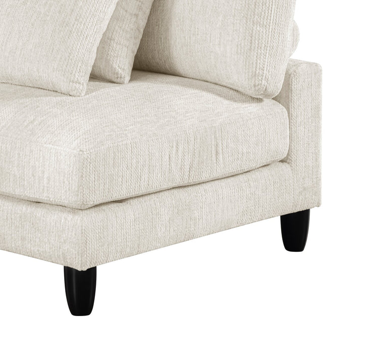 Lounge 6-Piece Chenille Modular Sectional – Beige 