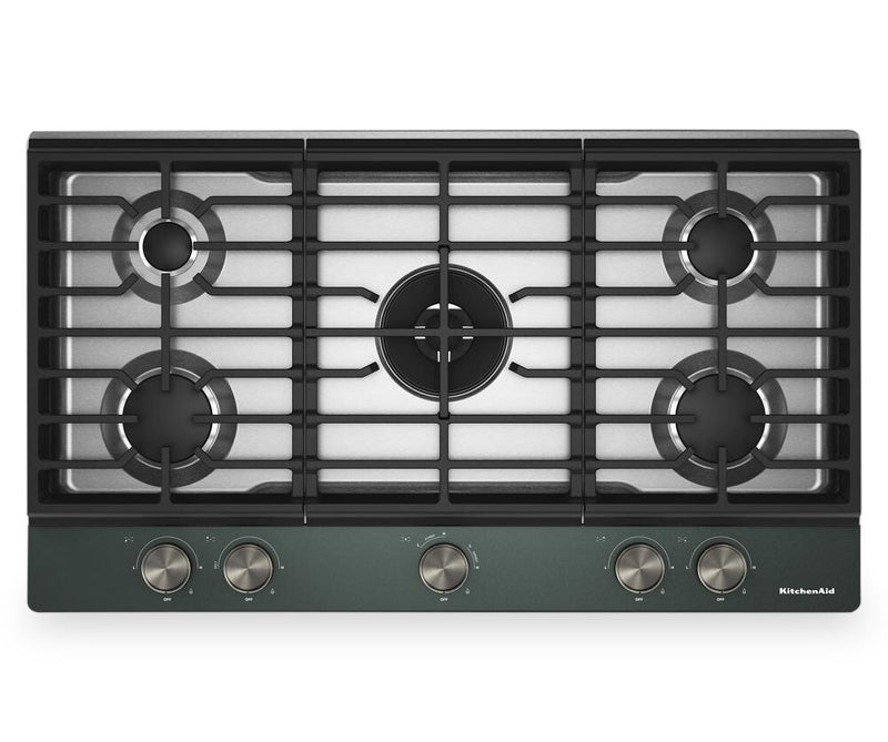 KitchenAid Gas-on-Metal Cooktop with Integrated Wok Grate - Juniper - KCGK736SJP