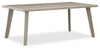 ["Muskoka Outdoor Patio Dining Height Table - Resin Wicker, Aluminum, UV & Weather Resistant - Beige"]