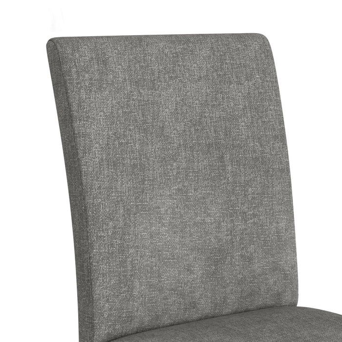Rain Dining Chair with Cushion Fabric Seat & Back – Grey