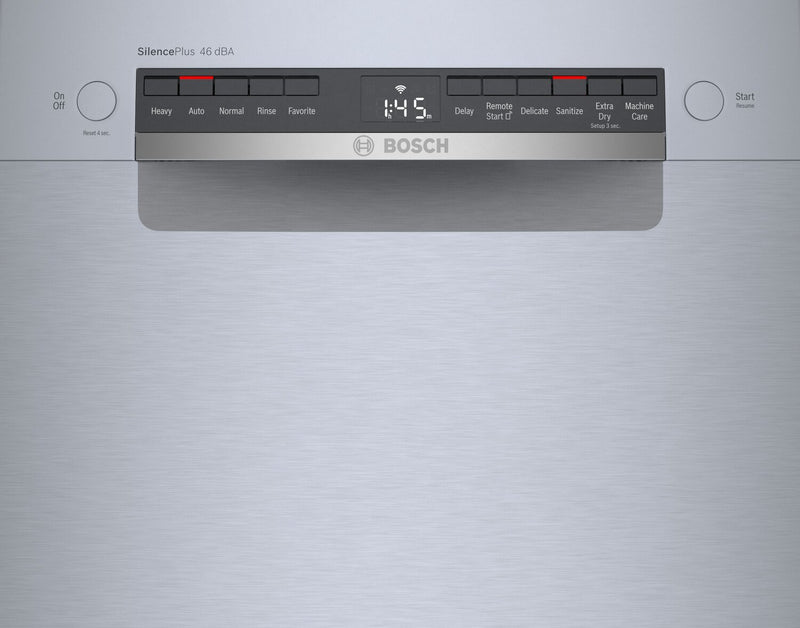Bosch 18\" 300 Series Smart Front-Control Dishwasher with PrecisionWash® and Third Rack - SPE53C55UC