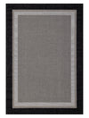 Milo 6'7\" x 9'6\" Flatweave Monochromatic Outdoor Rug – Grey