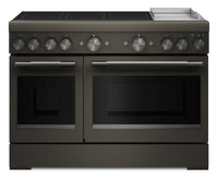 KitchenAid 6.3 Cu. Ft. Induction Freestanding Range with Griddle – Black Ore - KFID948SBE