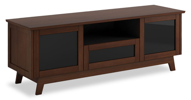 Heston 72\" Premium TV Stand with Storage – Medium Walnut 