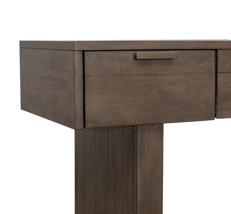 Tilson 62\" Modern Sofa Table with Storage and Shelf - Urbane Bronze