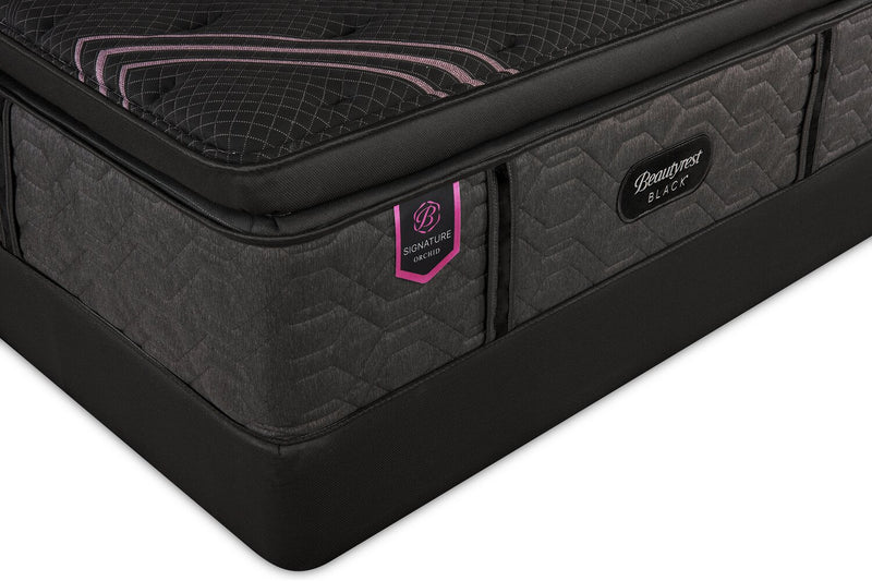 Beautyrest Black Signature Orchid Euro Pillowtop Queen Mattress Set