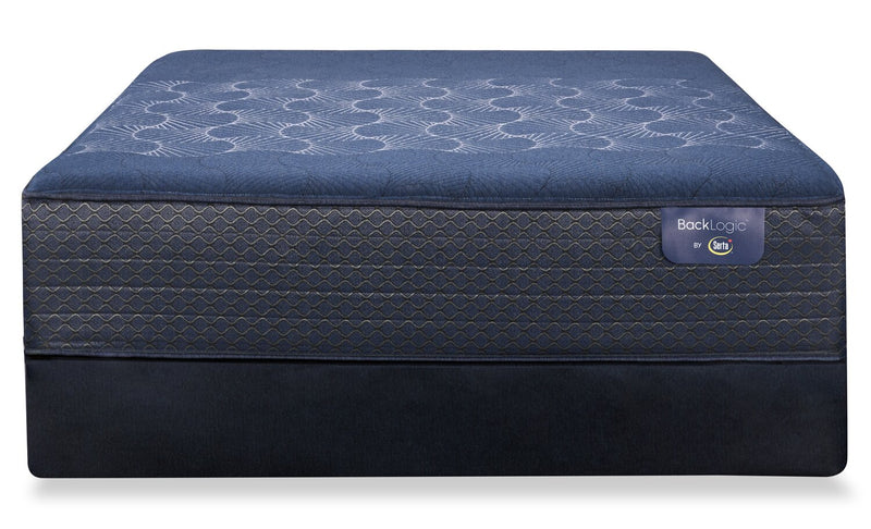 Serta Back Logic 5.0 Smooth Top Extra Firm Queen Mattress Set