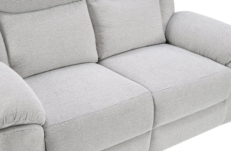 Spencer 65.6\" Chenille Fabric Power Reclining Loveseat - Grey