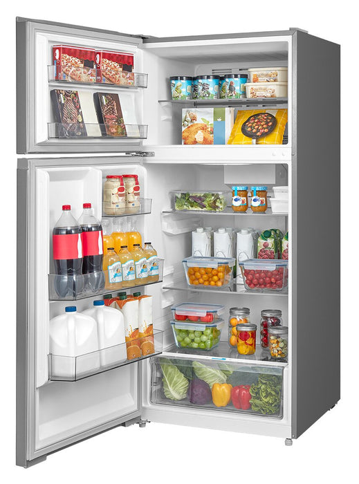 Midea 27.5” 16 Cu. Ft. Top Mount Freezer Refrigerator – Stainless Steel - MRT16D2BST