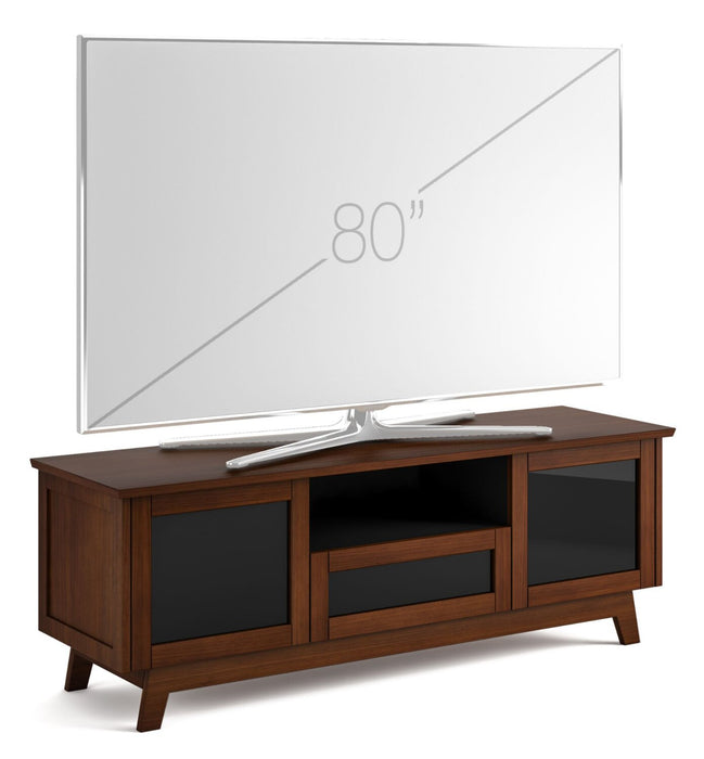 Heston 72\" Premium TV Stand with Storage – Medium Walnut 