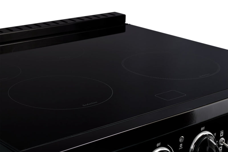Classic Retro by Unique 30\" 3.9 Cu. Ft. Induction Range - Midnight Black - UNQ-30CR IC B
