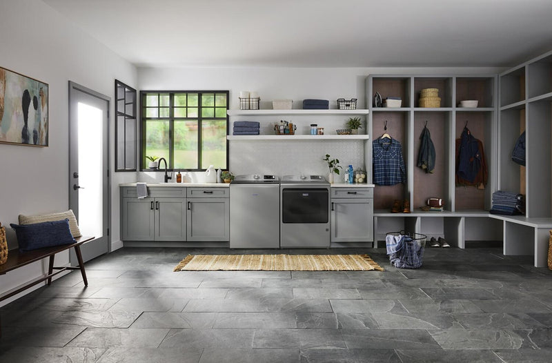 Maytag 6.0 Cu. Ft. Smart Top-Load Washer and 7.4 Cu. Ft. Electric Dryer - Radiant Silver