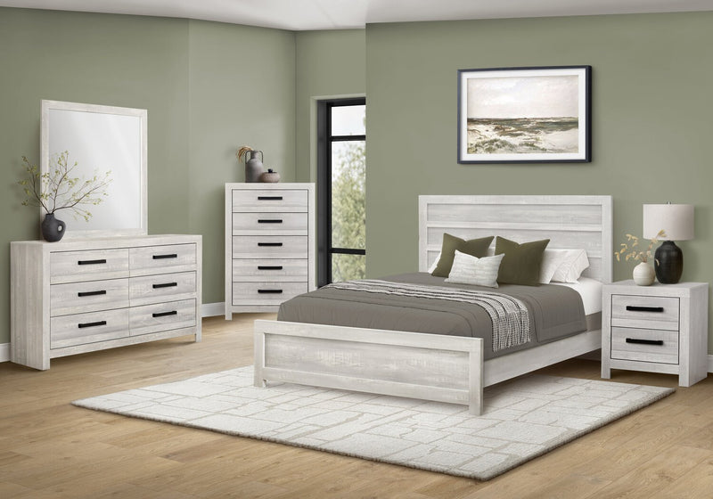 Aspen Bedroom Dresser Mirror, Attachable, Wall Hanging - Grey