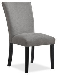 Burk Dining Chair with Polyester Fabric - Grey 