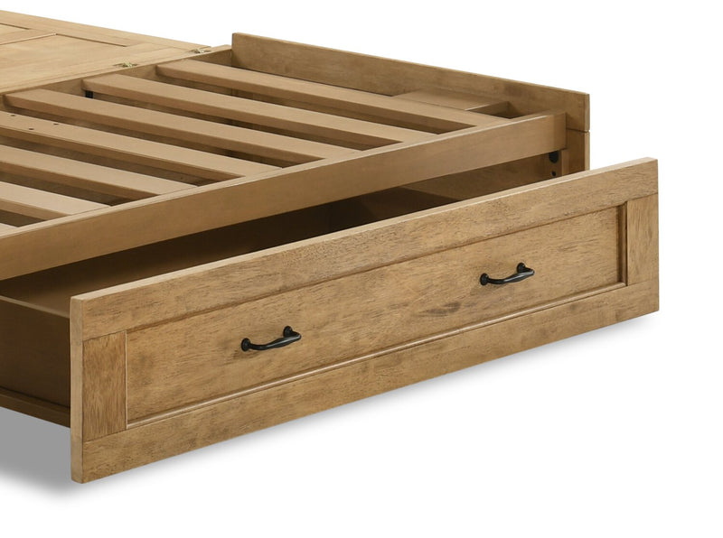 Parker Cabinet Bed, Brown - Queen Size