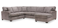 Luxe 3-Piece Right-Facing Sectional - Zaftig Dove 