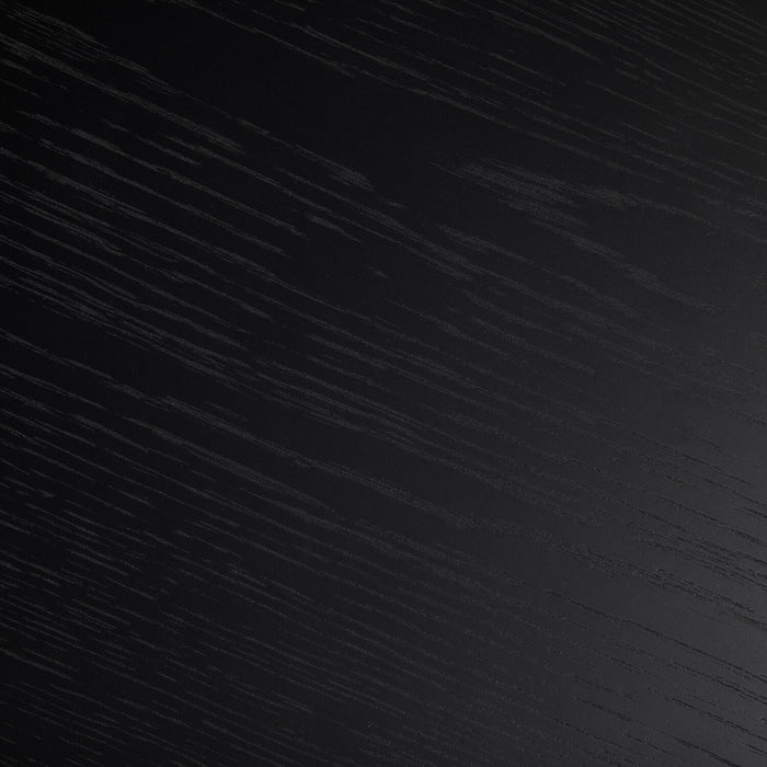 Viola 29.5\" Modern Round Top Coffee Table – Black Ash 