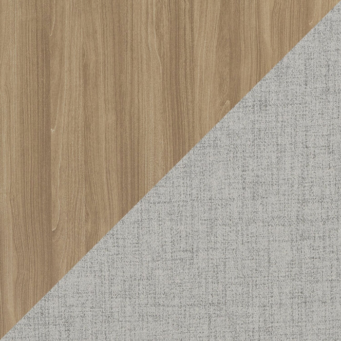 Cove Dining Chair with Cushion Fabric Seat, Ladder-Back – Natural/Grey