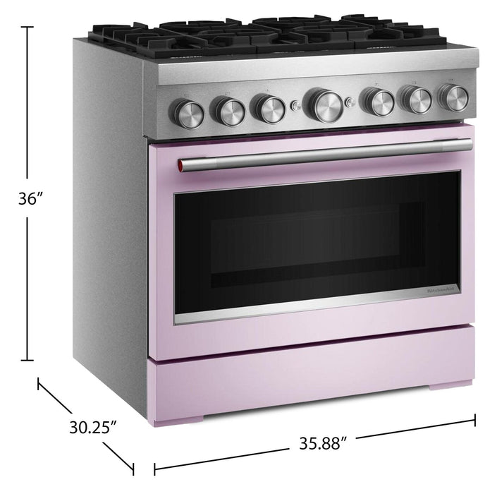 KitchenAid 5.1 Cu. Ft. Dual Fuel Range with No Preheat Air Fry – Wildflower - KFDS936SWF 
