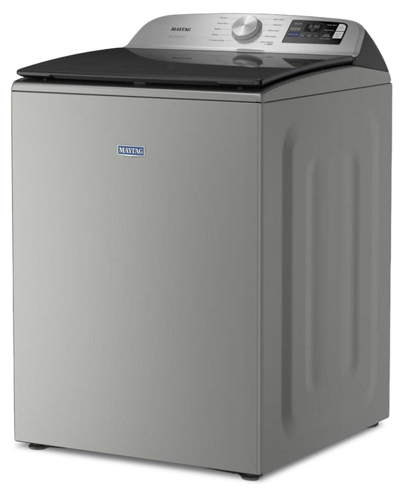 Maytag 6.0 Cu. Ft. Smart Top-Load Washer and 7.4 Cu. Ft. Gas Dryer – Radiant Silver 
