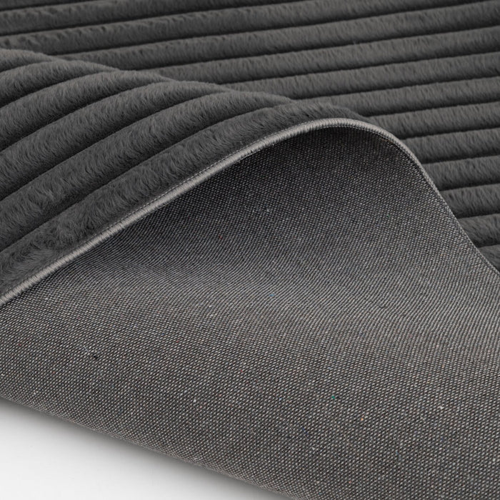 Channel Dark Grey Area Rug - 5' x 7'