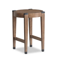 Gordon 18” Round Solid Wood End Table - Brown 